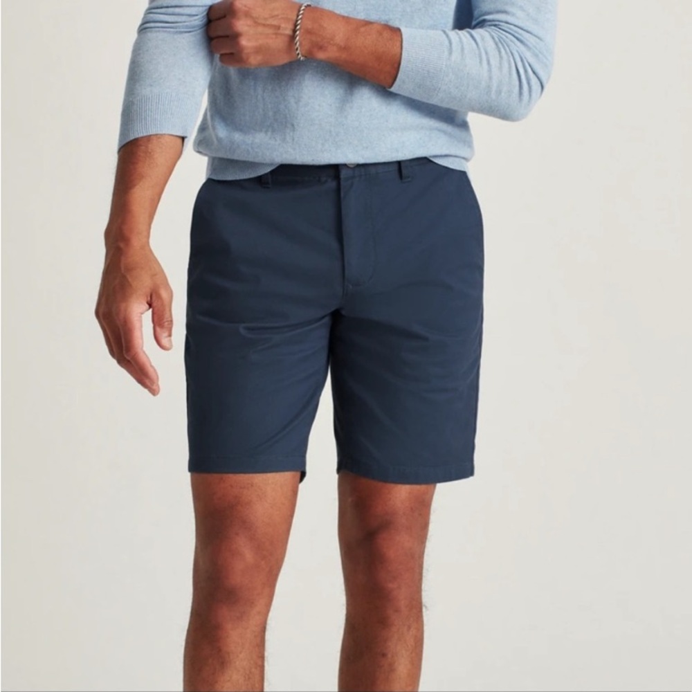 Bonobos Navy Blue 9-inch Slim Fit Stretch Washed Chino Shorts Size 29 - Picture 1 of 8